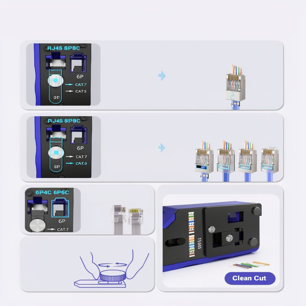 Set Alat Crimping Ethernet Tug - Pliers ulasan dan harga