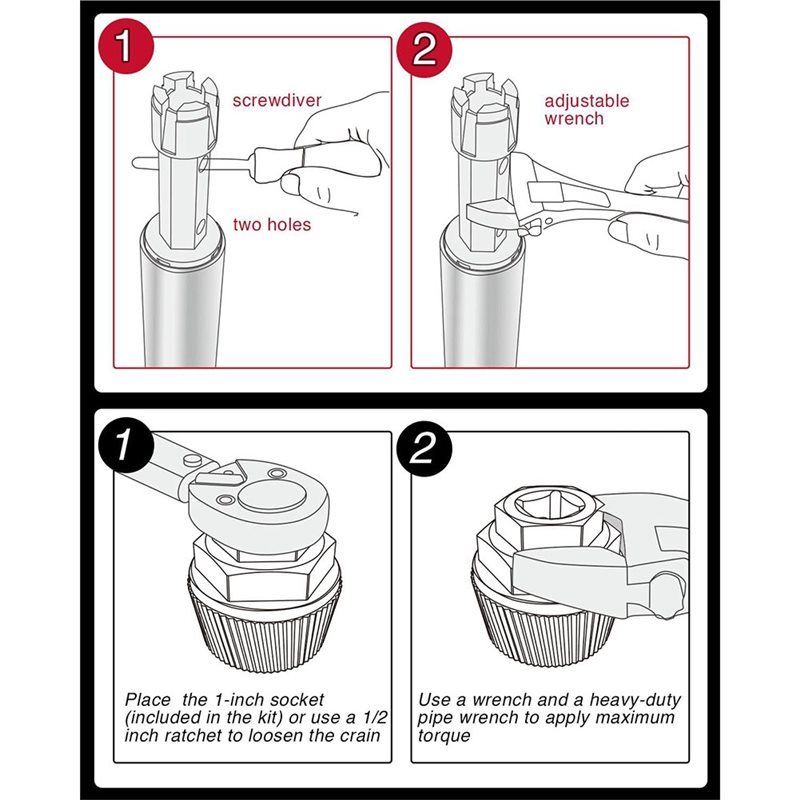 Alat Pembuka Saluran Pembuanga - Socket Wrench ulasan dan harga